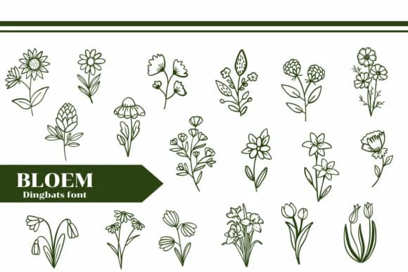 Bloem by Apiwat Type — Dingbats Font