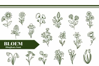 Bloem by Apiwat Type — Dingbats Font — thumbnail 1