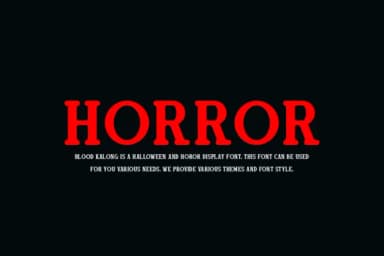 Blood Kalong by IqsiartStudio — Slab Serif Font — thumbnail 3