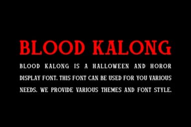 Blood Kalong by IqsiartStudio — Slab Serif Font — thumbnail 4
