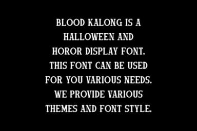 Blood Kalong by IqsiartStudio — Slab Serif Font — thumbnail 5