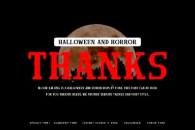 Blood Kalong by IqsiartStudio — Slab Serif Font — thumbnail 7