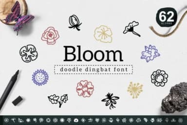Bloom by YandiDesigns — Dingbats Font — thumbnail 1