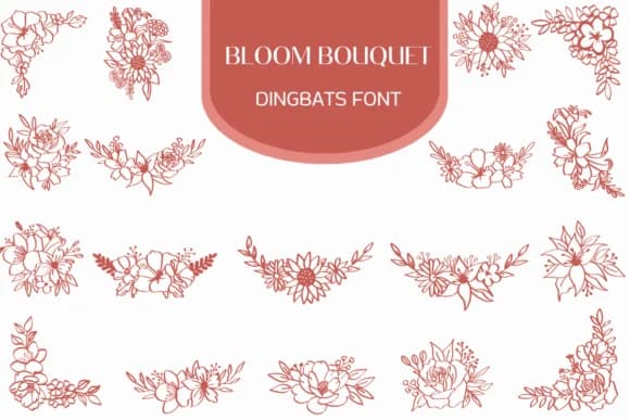 Bloom Bouquet by Heartcraft Atelier — Dingbats Font