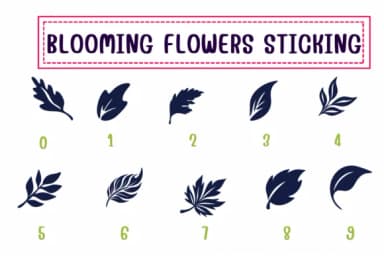 Blooming Flowers Sticking by PraewDesigns — Dingbats Font — thumbnail 4
