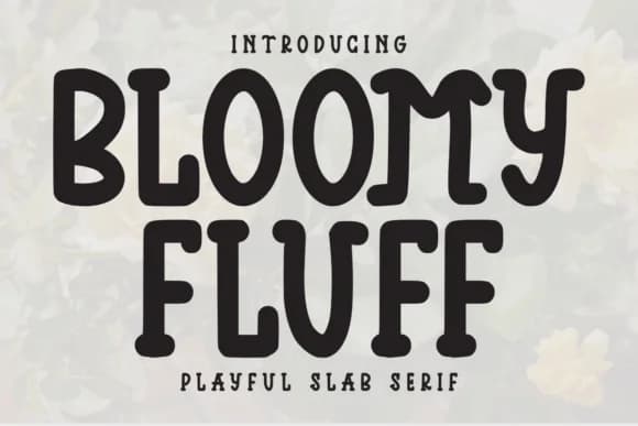 Bloomy Fluff by Letterayu — Slab Serif Font