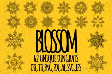 Blossom by Minimalistartstudio — Dingbats Font — thumbnail 1