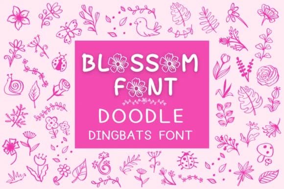 Blossom by Pui Art — Dingbats Font