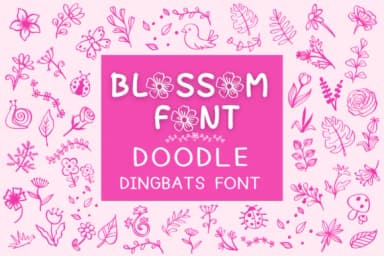 Blossom by Pui Art — Dingbats Font — thumbnail 1