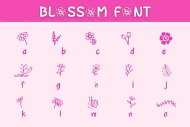 Blossom by Pui Art — Dingbats Font — thumbnail 4