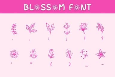 Blossom by Pui Art — Dingbats Font — thumbnail 7