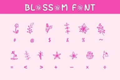 Blossom by Pui Art — Dingbats Font — thumbnail 8