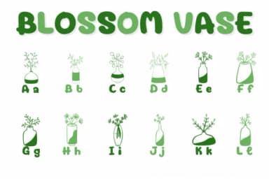 Blossom Vase by Chonada — Dingbats Font — thumbnail 2