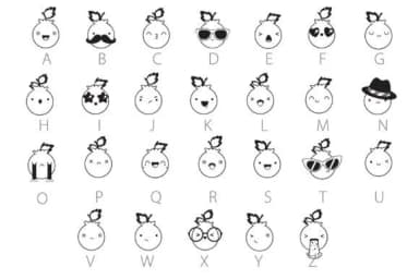 Blueberry Tart Emojis by Illustration Ink — Dingbats Font — thumbnail 3