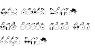 Blueberry Tart Emojis by Illustration Ink — Dingbats Font — thumbnail 8