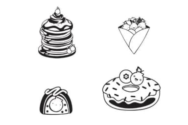 Blueberry Tart by Illustration Ink — Dingbats Font — thumbnail 2