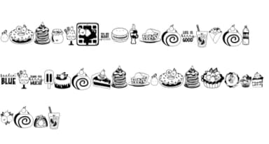 Blueberry Tart by Illustration Ink — Dingbats Font — thumbnail 7