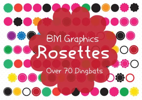 BM Graphics Rosettes by GraphicsBam Fonts — Dingbats Font