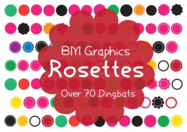 BM Graphics Rosettes by GraphicsBam Fonts — Dingbats Font — thumbnail 1