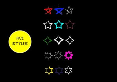 BM Graphics - Stars by GraphicsBam Fonts — Dingbats Font — thumbnail 2