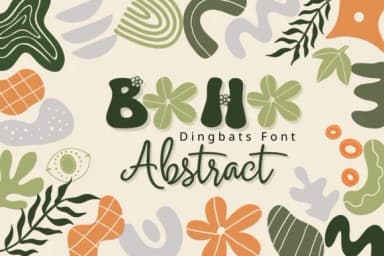 Boho Abstract by Pui Art — Dingbats Font — thumbnail 1