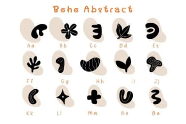 Boho Abstract by Pui Art — Dingbats Font — thumbnail 2