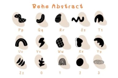 Boho Abstract by Pui Art — Dingbats Font — thumbnail 3