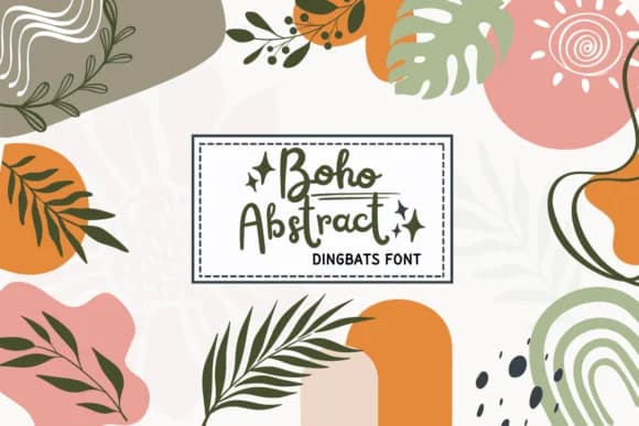 Boho Abstract by PraewDesigns — Dingbats Font