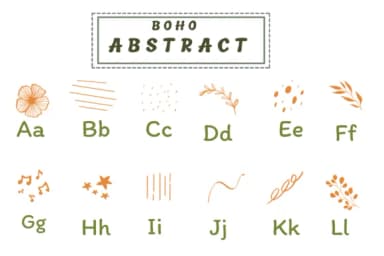 Boho Abstract by PraewDesigns — Dingbats Font — thumbnail 2