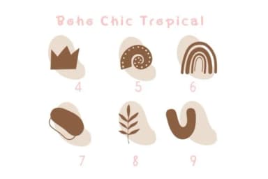 Boho Chic Tropical by Pui Art — Dingbats Font — thumbnail 4