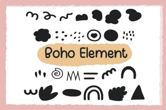 Boho Element by Foam-Design Store — Dingbats Font