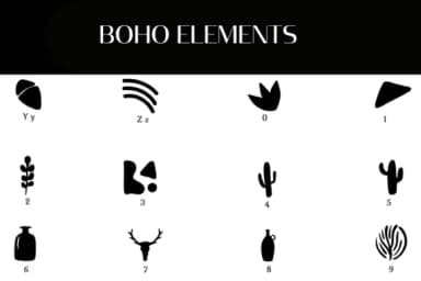 Boho Elements by Heartcraft Atelier — Dingbats Font — thumbnail 4