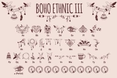 Boho Ethnic II by edywiyonopp — Dingbats Font — thumbnail 2
