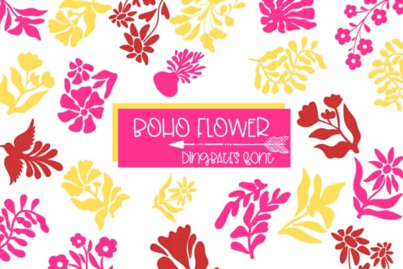 Boho Flower by Sirinart — Dingbats Font