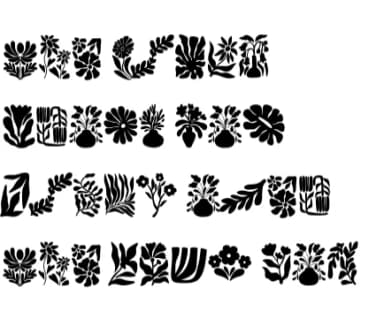 Boho Flower by Sirinart — Dingbats Font — thumbnail 8