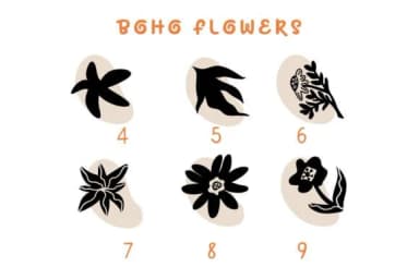 Boho Flowers by Pui Art — Dingbats Font — thumbnail 4