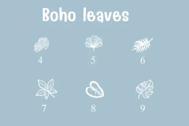 Boho Leaves by Sontaya — Dingbats Font — thumbnail 4