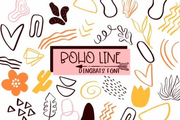 Boho Line by Sirinart — Dingbats Font
