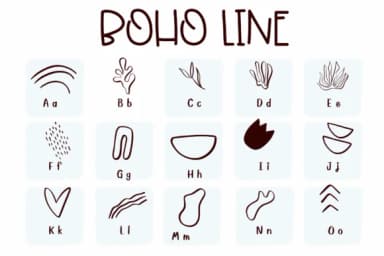 Boho Line by Sirinart — Dingbats Font — thumbnail 2