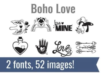 Boho Love by Illustration Ink — Dingbats Font — thumbnail 1