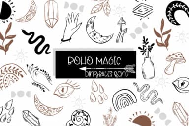 Boho Magic by Sirinart — Dingbats Font — thumbnail 1