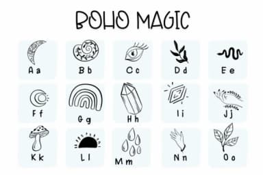 Boho Magic by Sirinart — Dingbats Font — thumbnail 2
