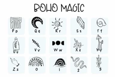 Boho Magic by Sirinart — Dingbats Font — thumbnail 3