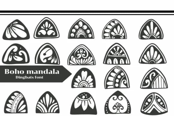 Boho Mandala by Apiwat Type — Dingbats Font