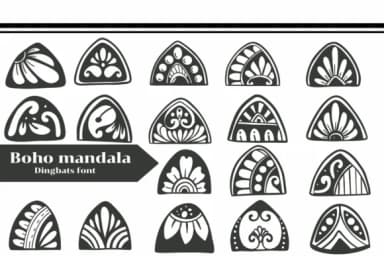 Boho Mandala by Apiwat Type — Dingbats Font — thumbnail 1