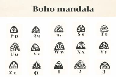 Boho Mandala by Apiwat Type — Dingbats Font — thumbnail 3