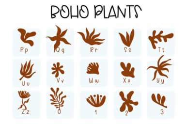 Boho Plans by Sirinart — Dingbats Font — thumbnail 3