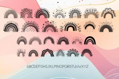 Boho Rainbow by MOMAT THIRTYONE — Dingbats Font — thumbnail 2