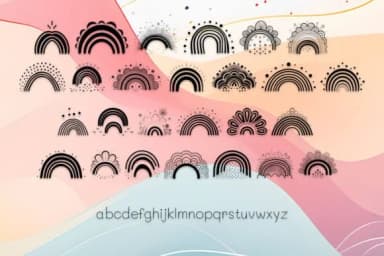 Boho Rainbow by MOMAT THIRTYONE — Dingbats Font — thumbnail 3