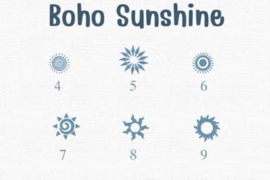 Boho Sunshine by Sontaya — Dingbats Font — thumbnail 4
